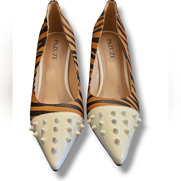 Animal print studded heels - Picture 9 of 9